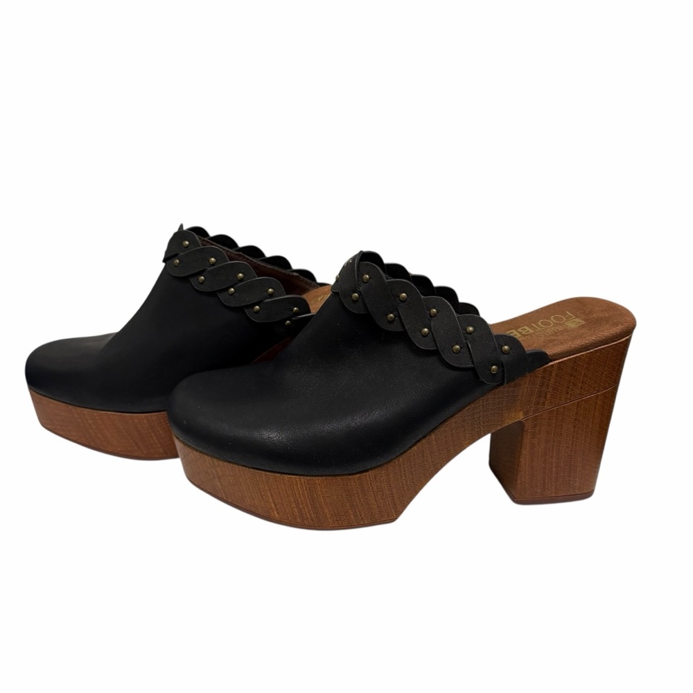 White Mountain Solid Black/Brown Clogs - image 4